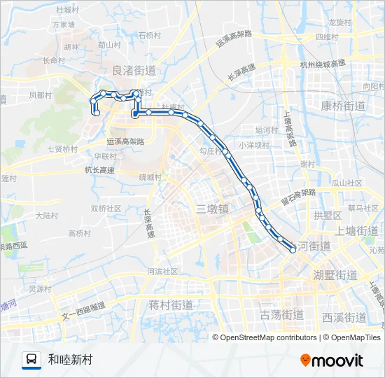 公交372路的线路图