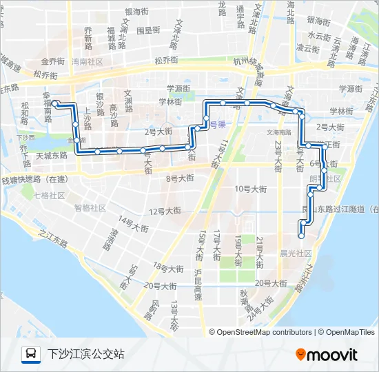 公交373路的线路图