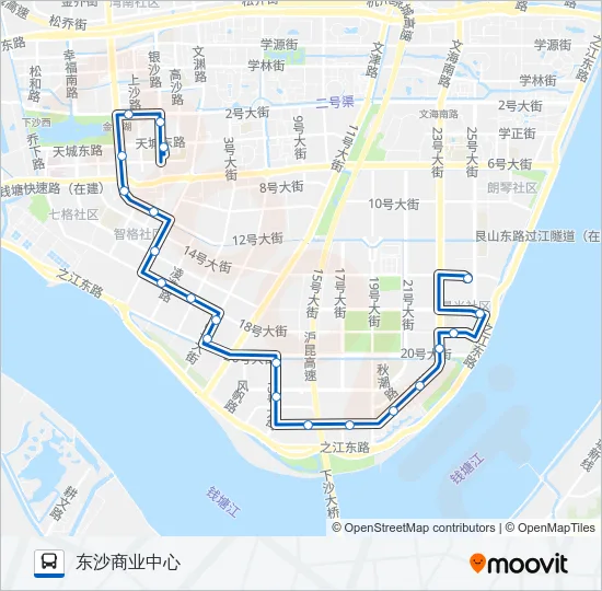 公交374路的线路图