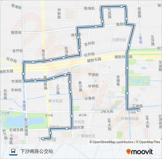 公交377路的线路图