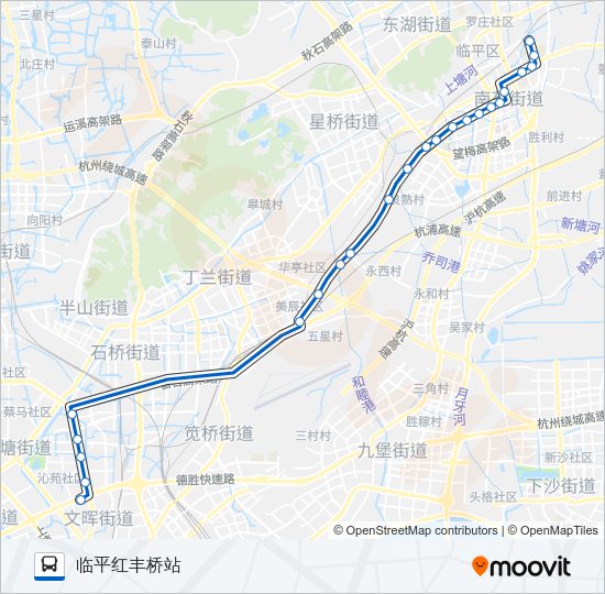 公交380路的线路图