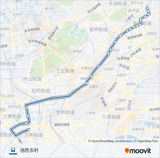 公交380路的线路图