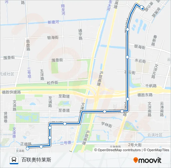 385路 Bus Line Map