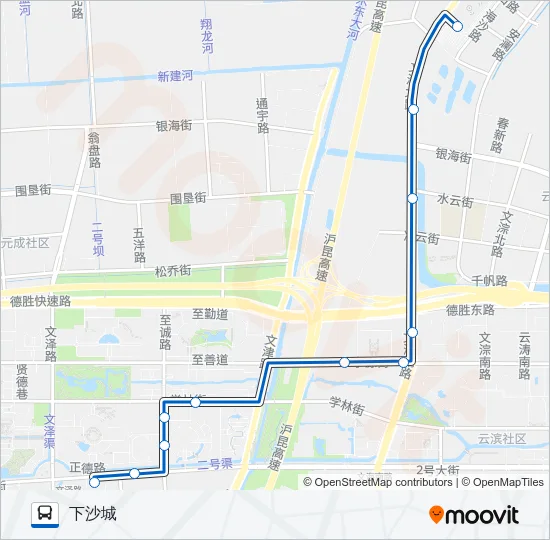 385路 Bus Line Map