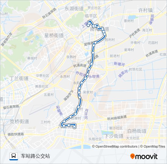 公交387路的线路图