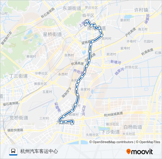 387路 bus Line Map