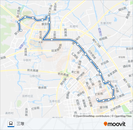 389路 bus Line Map
