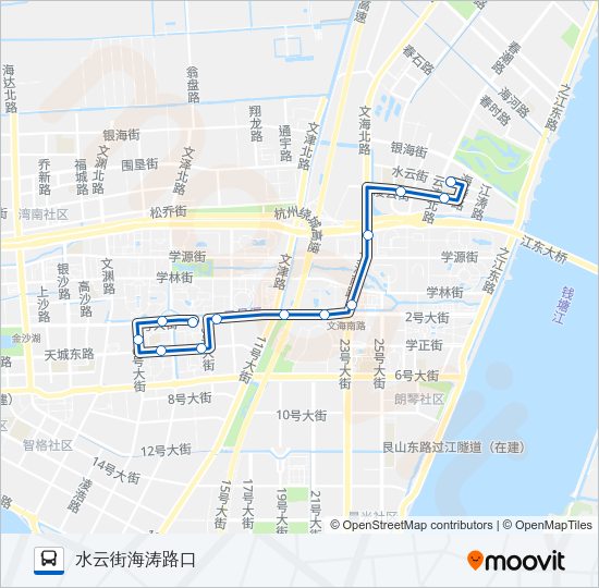 公交390路的线路图