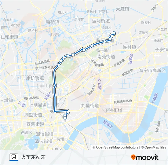 公交391路的线路图