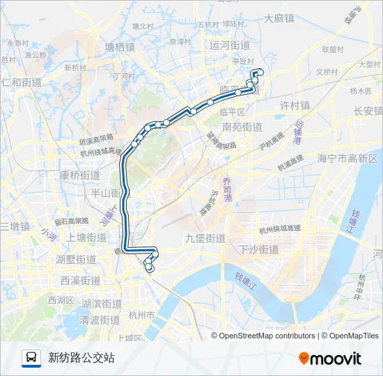 公交391路的线路图