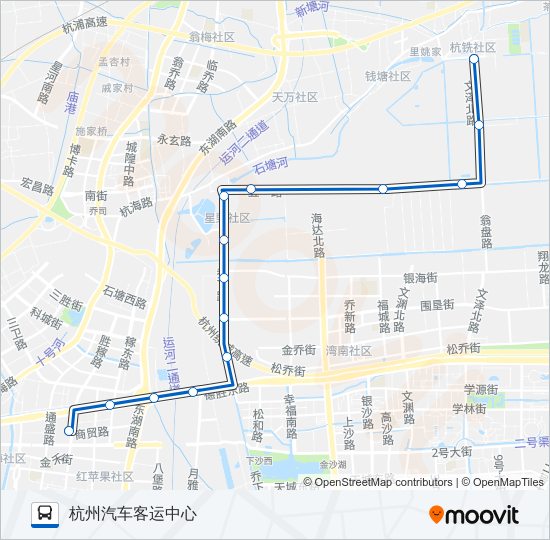 公交392路的线路图