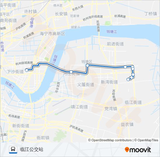 公交396路的线路图