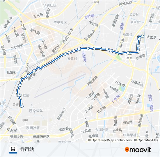 公交398路的线路图