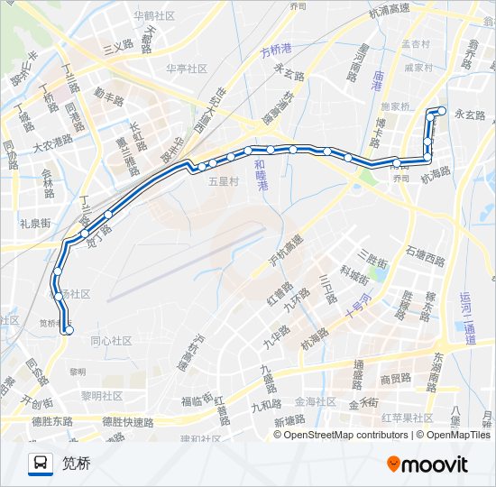 公交398路的线路图