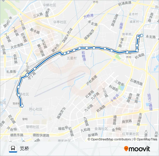 398路 Bus Line Map