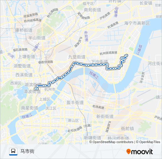 公交401路的线路图