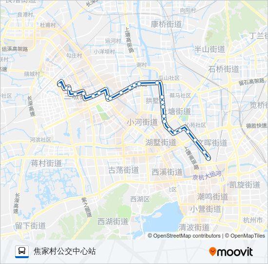 公交403路的线路图