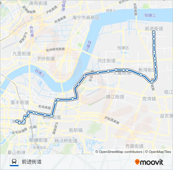 公交411路的线路图