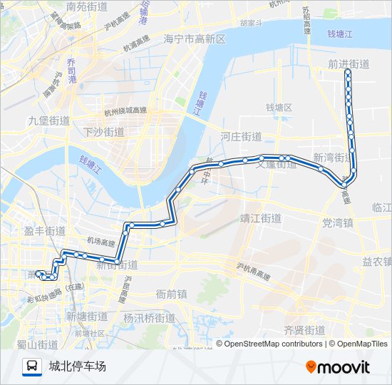 公交411路的线路图