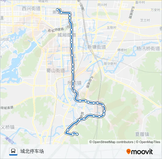 公交412路的线路图