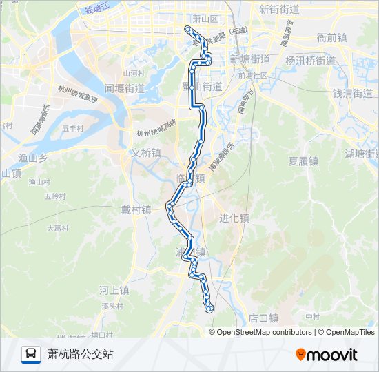 公交413路的线路图