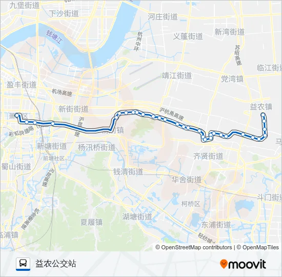 公交414路的线路图