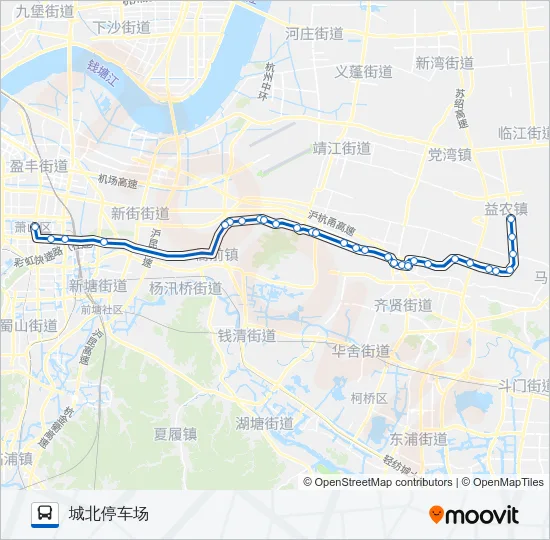 公交414路的线路图