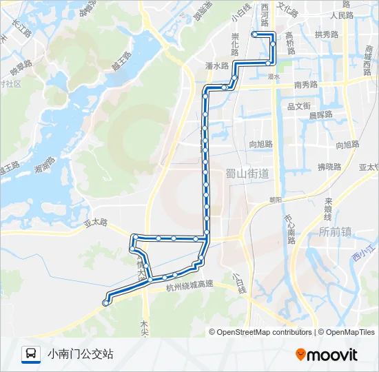 公交415路的线路图
