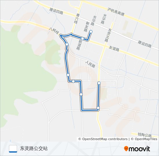 公交420路的线路图