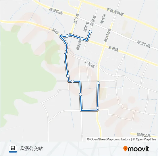 420路 Bus Line Map