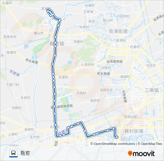 公交450路的线路图