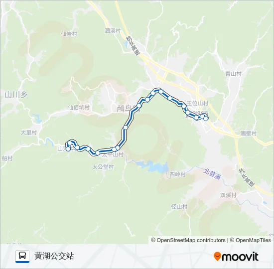 454路 Bus Line Map