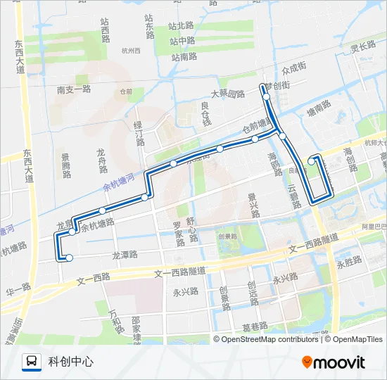 公交461A路的线路图