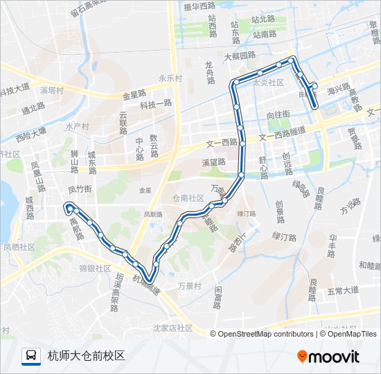 公交461路的线路图