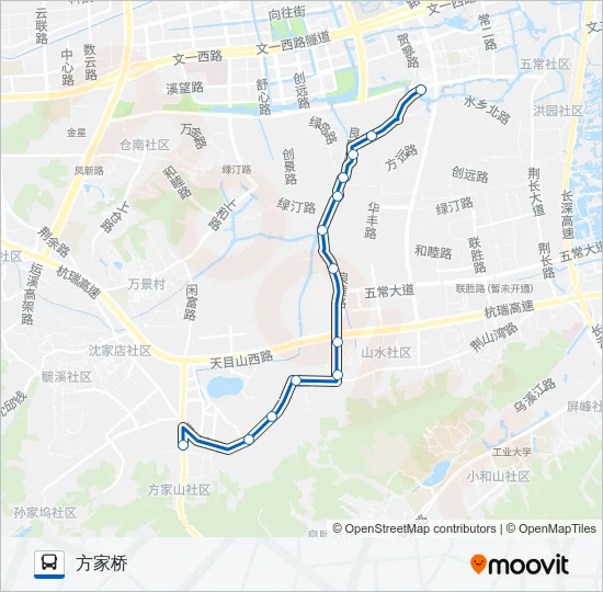 公交468路的线路图