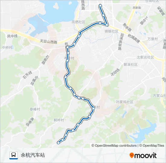公交474B路的线路图