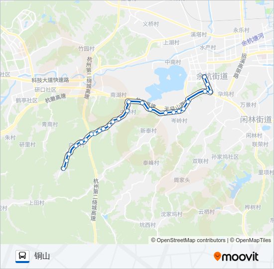 公交474D路的线路图
