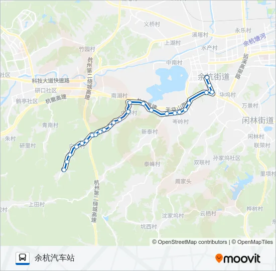 公交474D路的线路图