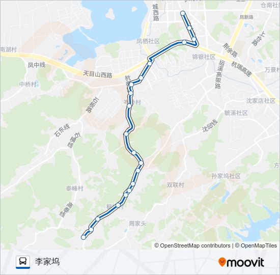 公交474路的线路图