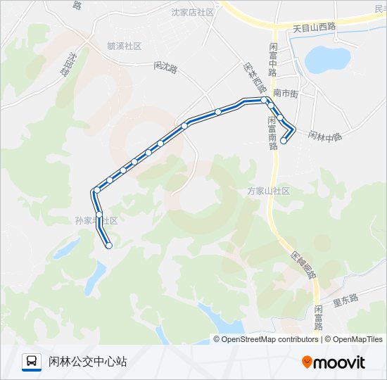 公交481路的线路图