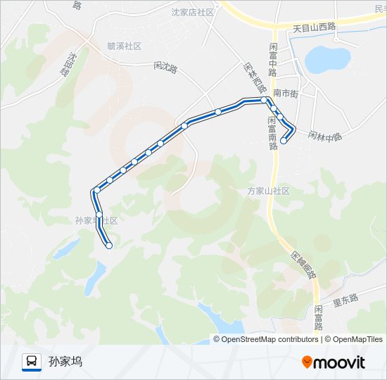 公交481路的线路图