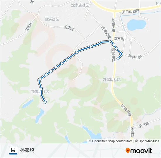 公交481路的线路图
