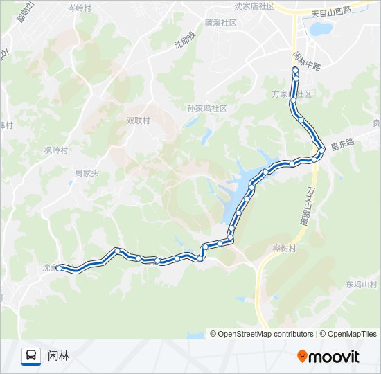 公交482路的线路图