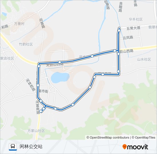 公交483路的线路图