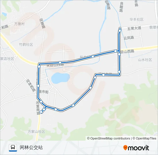 公交483路的线路图