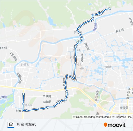 公交486路的线路图