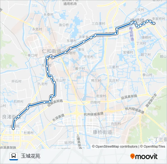 487路 Bus Line Map