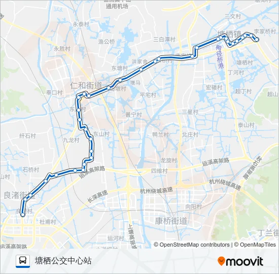 487路 Bus Line Map