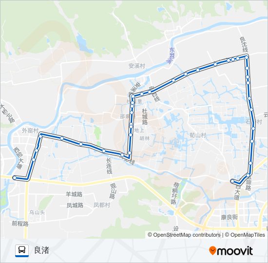 公交489路的线路图