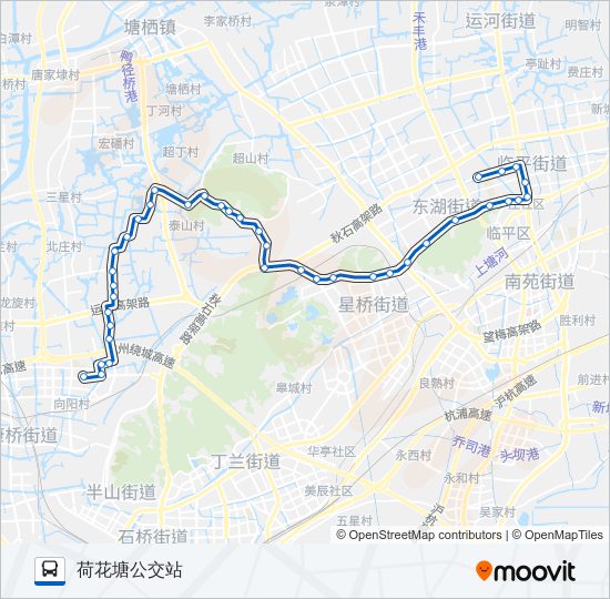 公交490路的线路图